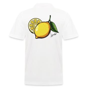 Fruit de citron - Polo Homme - blanc - Dos - Kai (181cm)