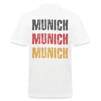 MUNICH MUNICH Germany city city trip - Men's Polo Shirt - white - Back - Kai (181cm)