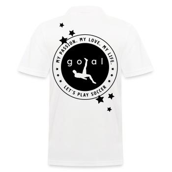 Passion pour le football - Polo Homme - blanc - Dos - Kai (181cm)