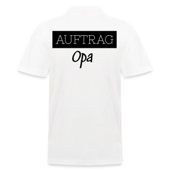 Order Grandpa Family Funny Gift - Men's Polo Shirt - white - Back - Kai (181cm)