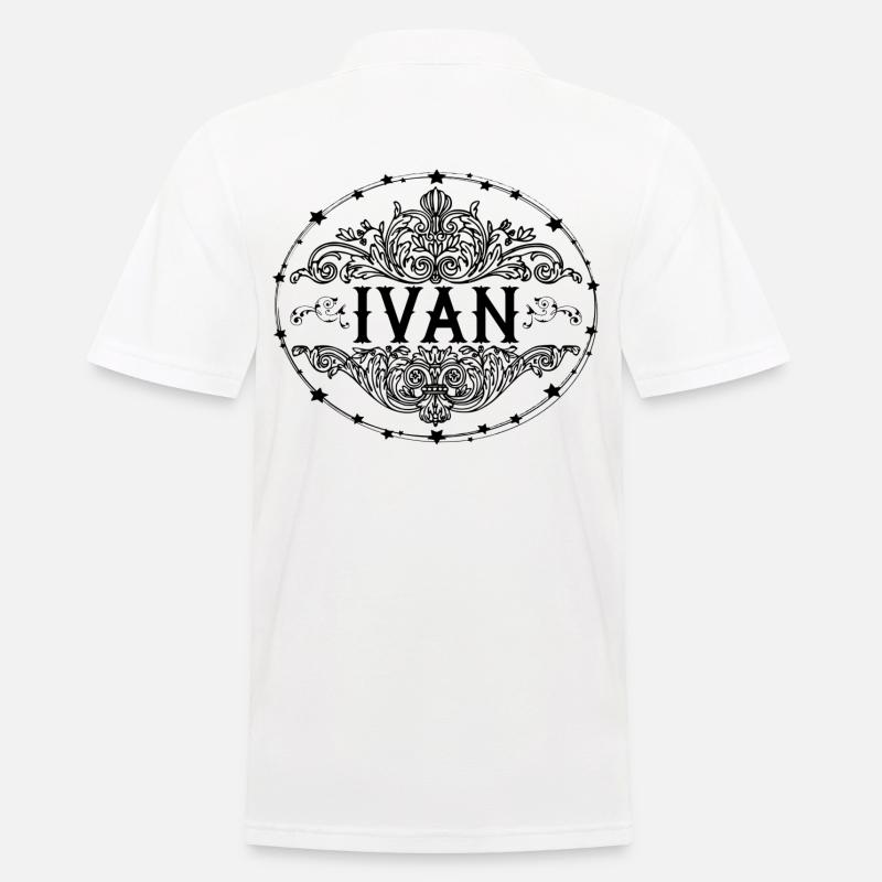 Ivan - Männer Poloshirt - Weiß