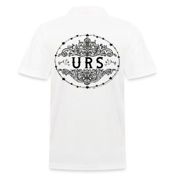 Urs - Männer Poloshirt - Weiß - Hinten - Kai (181cm)