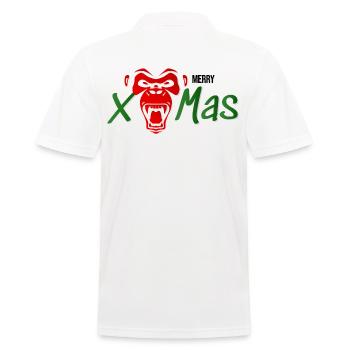Gorille souhaite un joyeux Noël - Polo Homme - blanc - Dos - Kai (181cm)