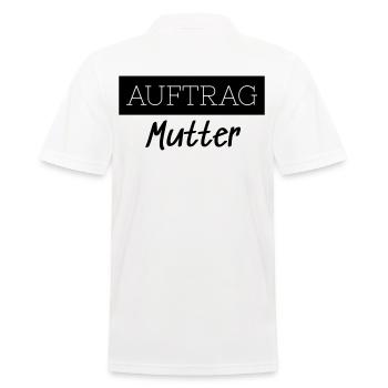 Order Mom Family Funny Gift - Men's Polo Shirt - white - Back - Kai (181cm)