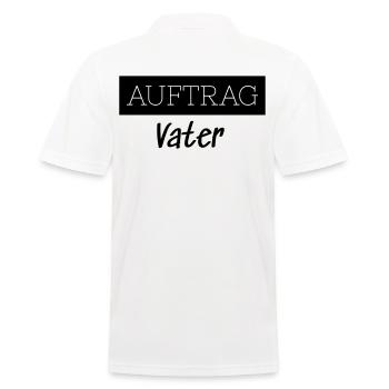 Order Father Family Funny Gift - Men's Polo Shirt - white - Back - Kai (181cm)