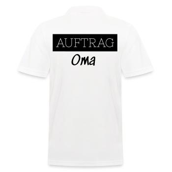 Order Grandma Family Funny Grandmother Gift - Men's Polo Shirt - white - Back - Kai (181cm)