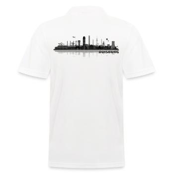 Duisburg city skyline - Men's Polo Shirt - white - Back - Kai (181cm)