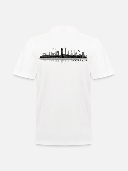 duisburg city skyline - Männer Poloshirt - Weiß