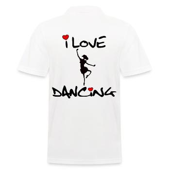 Dancing - Männer Poloshirt - Weiß - Hinten - Kai (181cm)