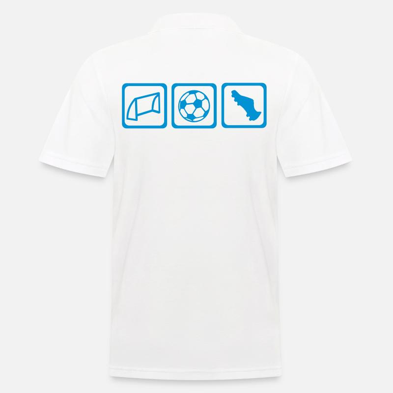 Fußball - Männer Poloshirt - Weiß