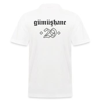 Gümüshane 29 Turkey Turkiye Gift Holiday TR - Men's Polo Shirt - white - Back - Kai (181cm)