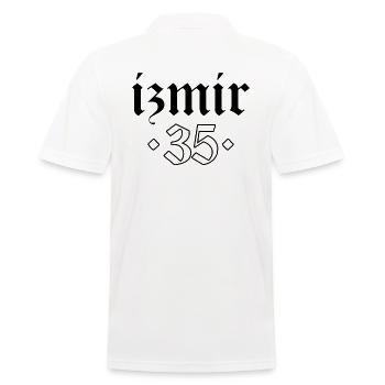 Izmir 35 Turquie Turkiye Cadeau Vacances TR Turk - Polo Homme - blanc - Dos - Kai (181cm)