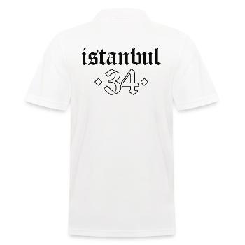 Istanbul 34 Türkei Turkiye Geschenk Urlaub TR Türk - Männer Poloshirt - Weiß - Hinten - Kai (181cm)