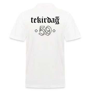 Tekirdag 59 Türkei Turkiye Geschenk Urlaub TR Türk - Männer Poloshirt - Weiß - Hinten - Kai (181cm)