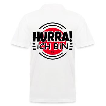 40e anniversaire Hourra je suis 40 drôle - Polo Homme - blanc - Dos - Kai (181cm)