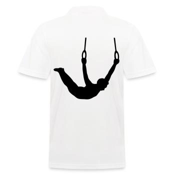 Inspiring ring gymnastics - powerful and elegant - Men's Polo Shirt - white - Back - Kai (181cm)