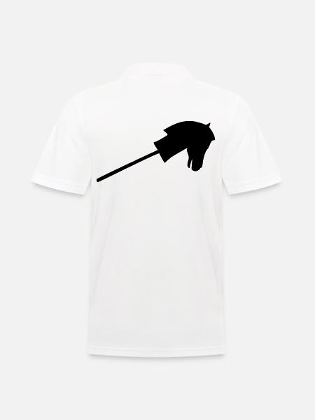 Riding a stick horse - Men's Polo Shirt - white