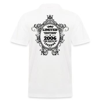 2006 - Männer Poloshirt - Weiß - Hinten - Kai (181cm)