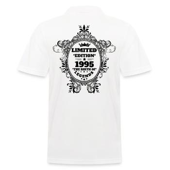 1995 - Men's Polo Shirt - white - Back - Kai (181cm)