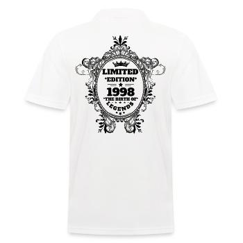 1998 - Männer Poloshirt - Weiß - Hinten - Kai (181cm)