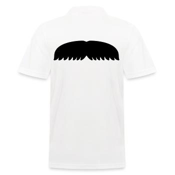 Schnurrbart Haare Flügel November Geschenk - Männer Poloshirt - Weiß - Hinten - Kai (181cm)