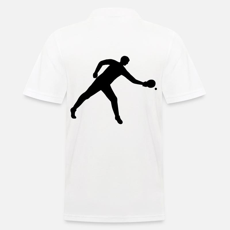 Tennis de table dynamique - Polo Homme - blanc
