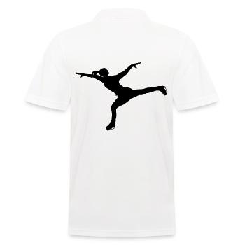 Exercice d’équilibre en patinage artistique - Polo Homme - blanc - Dos - Kai (181cm)
