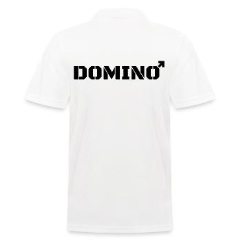 Domino instead of dominatrix - Men's Polo Shirt - white - Back - Kai (181cm)