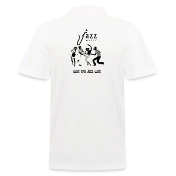 Notes de jazz à la silhouette minimaliste - Polo Homme - blanc - Dos - Kai (181cm)