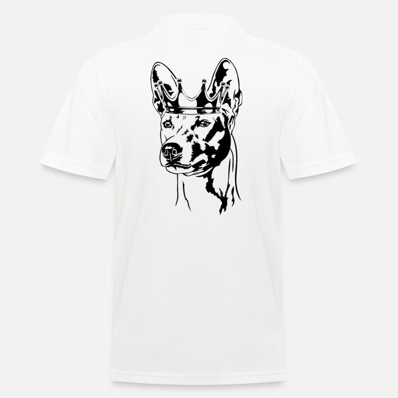 Basenji Krone Hunde Hund Wilsigns - Männer Poloshirt - Weiß