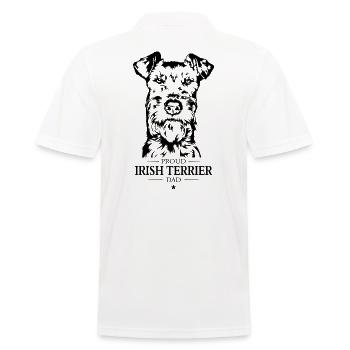 Irish Terrier Dad Dogs Dog Wilsigns - Men's Polo Shirt - white - Back - Kai (181cm)