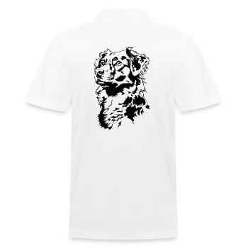 Nouvelle-Écosse Duck Tolling Retriever Portrait Chiens - Polo Homme - blanc - Dos - Kai (181cm)