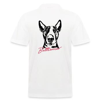 BULL TERRIER dog dogs Wilsigns - Men's Polo Shirt - white - Back - Kai (181cm)