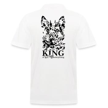Mudi Roi de tout Dire Chiens Wilsigns - Polo Homme - blanc - Dos - Kai (181cm)