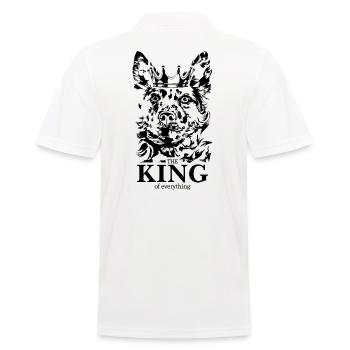 Mudi Roi de tout Dire Chiens Wilsigns - Polo Homme - blanc - Dos - Kai (181cm)