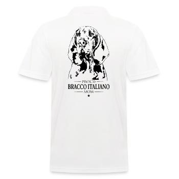 Bracco Italiano Maman Chien Chien Wilsigns - Polo Homme - blanc - Dos - Kai (181cm)