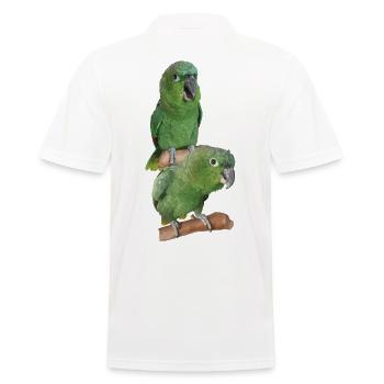 The farinous parrot - Men's Polo Shirt - white - Back - Kai (181cm)