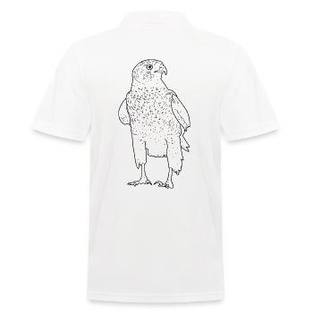 hawk - Men's Polo Shirt - white - Back - Kai (181cm)