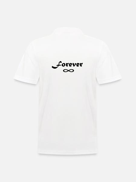Geschenke für Paare (Always) Forever - Männer Poloshirt - Weiß