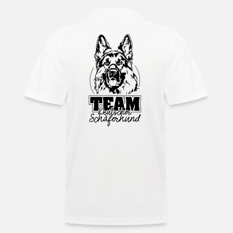 TEAM Deutscher Schäferhund IGP Hundesport Wilsigns - Männer Poloshirt - Weiß