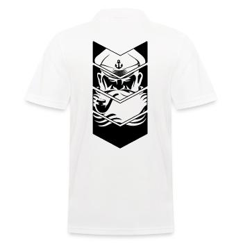 capitaine d’otaries à fourrure sur la côte moin moin landratte - Polo Homme - blanc - Dos - Kai (181cm)