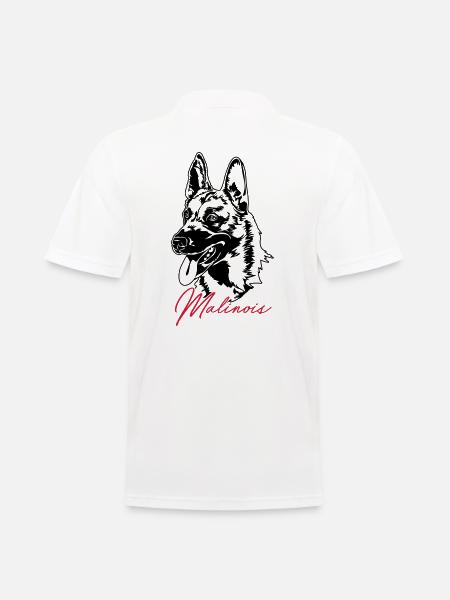 Malinois Hund Hunde Hundesport Wilsigns IGP - Männer Poloshirt - Weiß