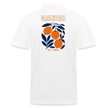 Großvater Großvater 2025 - Männer Poloshirt - Weiß - Hinten - Kai (181cm)
