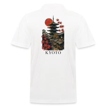 Kyoto Japan Pagoda Street Art - Männer Poloshirt - Weiß - Hinten - Kai (181cm)