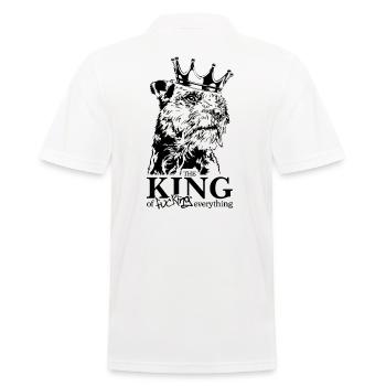 BORDER TERRIER King Dog Disant Chiens Wilsigns - Polo Homme - blanc - Dos - Kai (181cm)