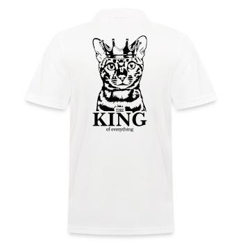 Chat du Bengale Roi de tout Chat Dire Chat - Polo Homme - blanc - Dos - Kai (181cm)
