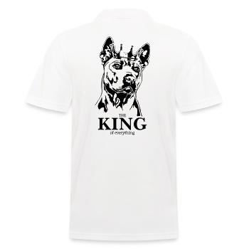 Thai Ridgeback King of everything Hunde Wilsigns - Männer Poloshirt - Weiß - Hinten - Kai (181cm)