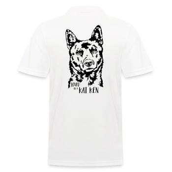 Aimé par un chien Kai Ken disant chien Wilsigns - Polo Homme - blanc - Dos - Kai (181cm)