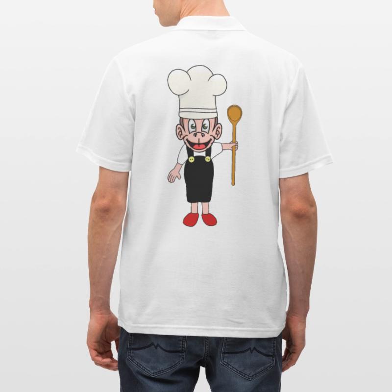 Monkey Kitchen Cooking Hosts Monkey Chefs Chef Men's Polo Shirt