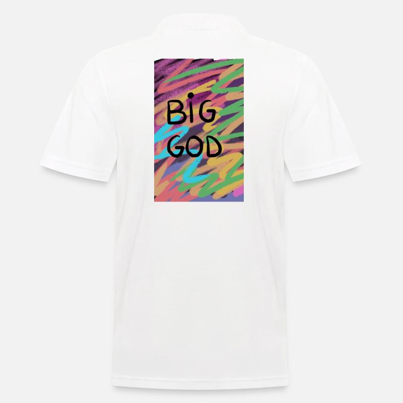 Big God Retro - Polo Homme - blanc